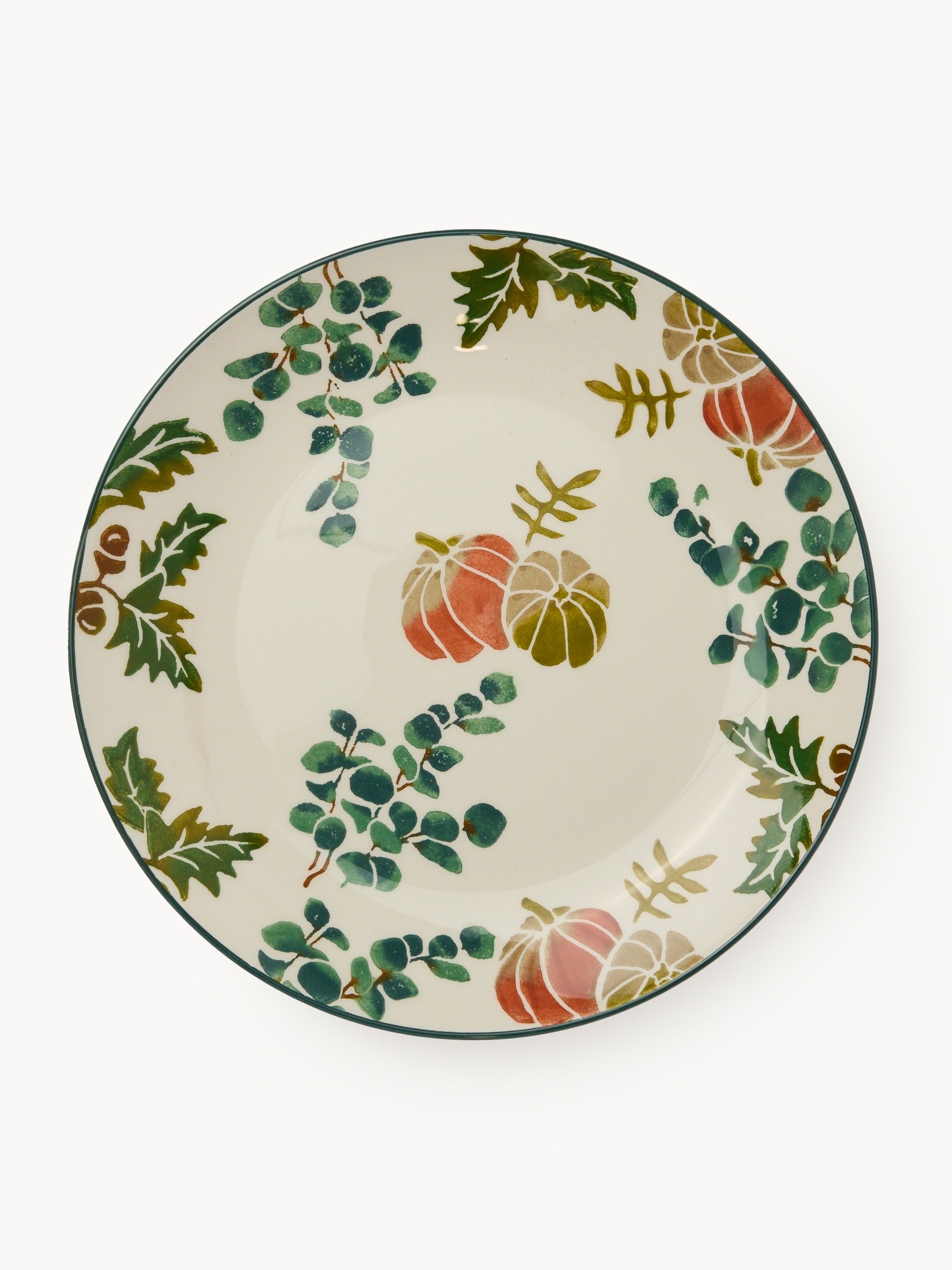 Autumn dinner plate with pumpkins, Multicolor, large image number 0