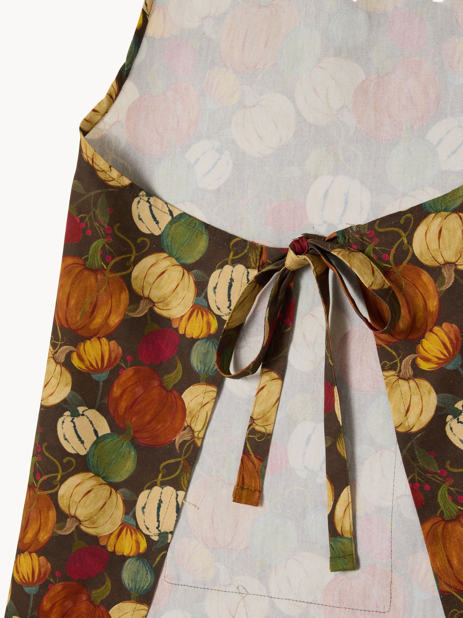 Kitchen apron with pumpkin print, Multicolor, large image number 1