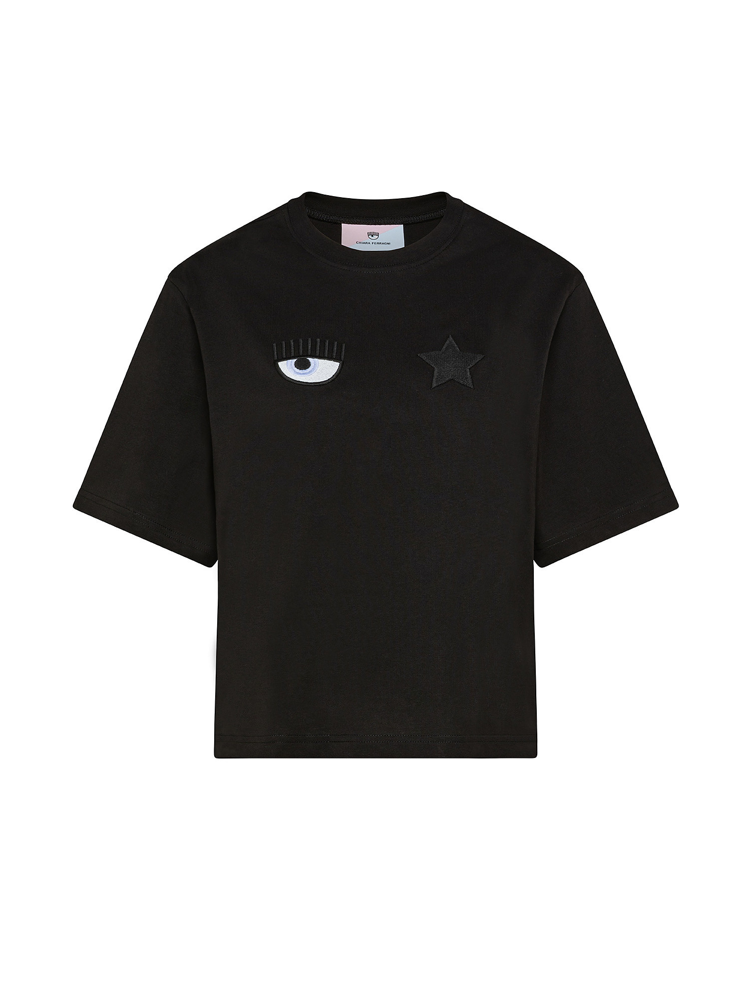 Eye Star T-shirt, Black, large image number 0