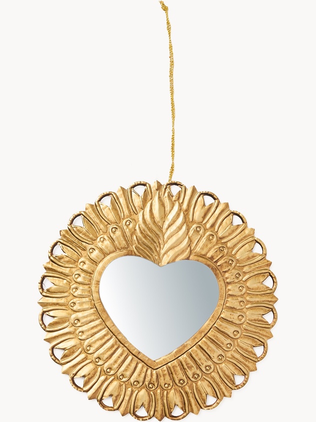 Specchio da muro a forma di cuore