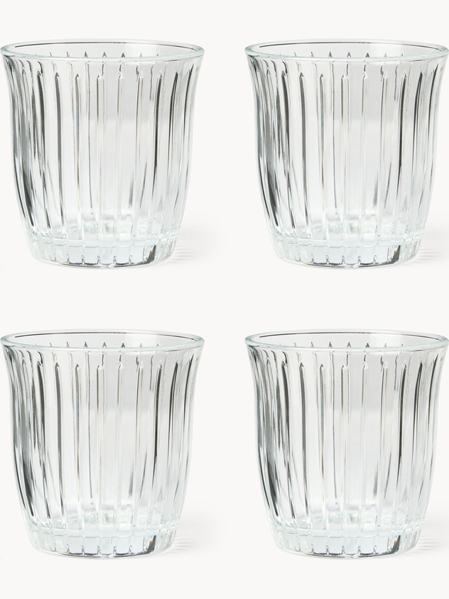 Set 4 bicchieri in vetro Joy