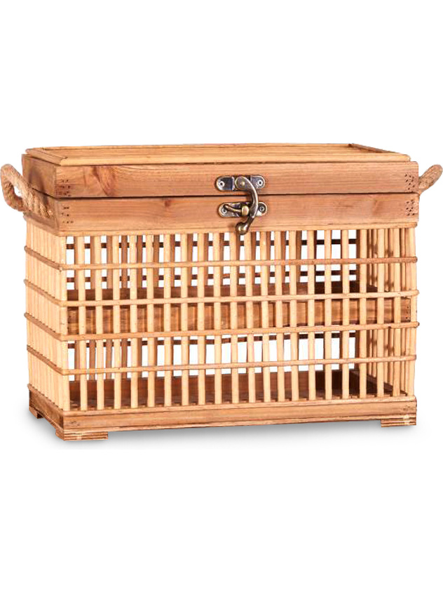 Decorative trunk in bamboo