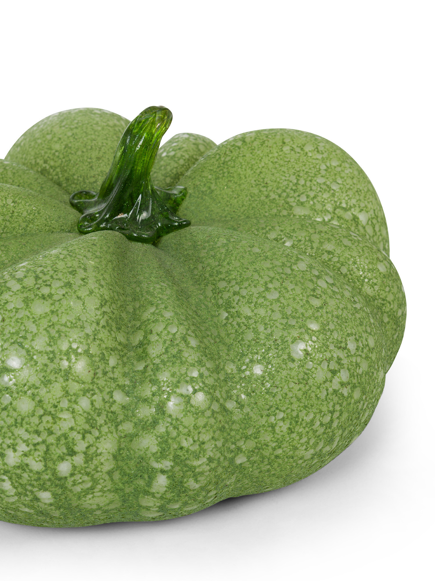 Centrotavola a zucca in vetro colorato in pasta, Verde, large image number 1