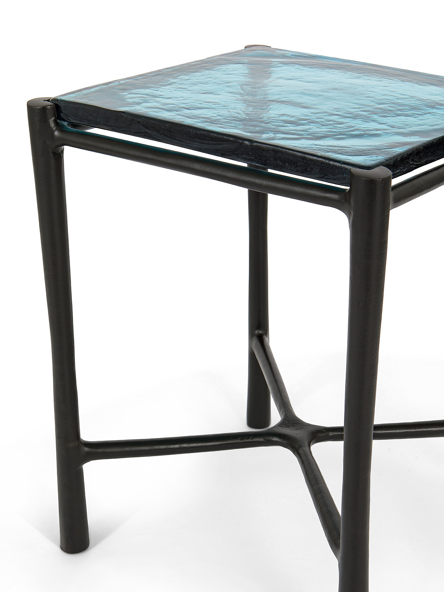Blue Glass coffee table, Light Blue, large image number 1