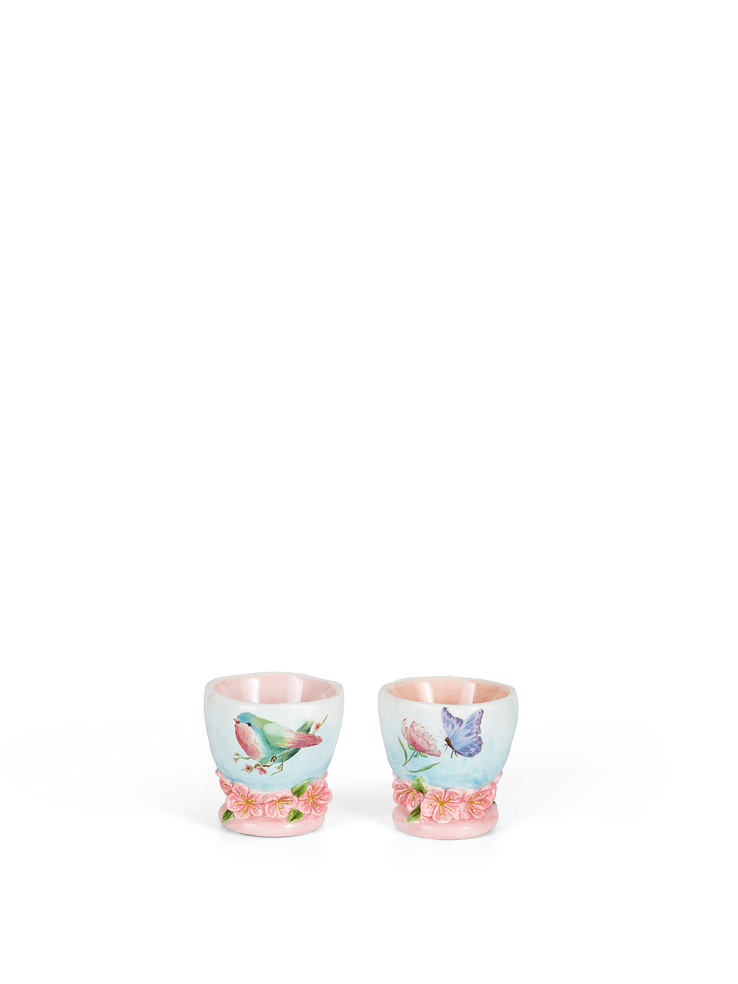 Ceramic egg cup with Easter motif, Multicolor, large image number 0