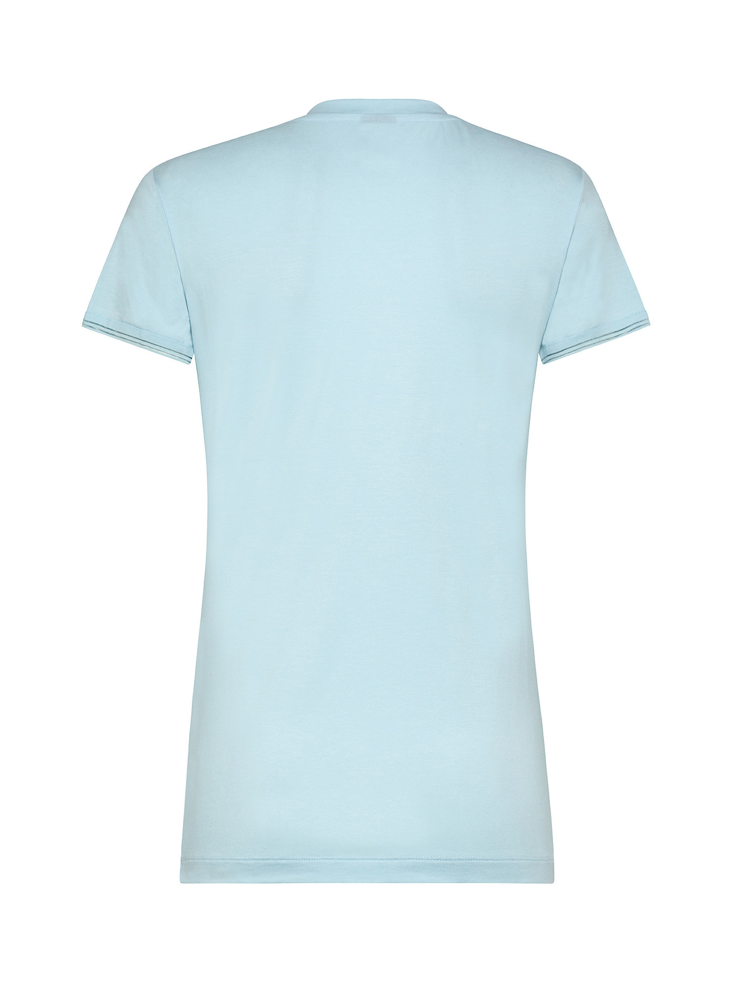 T-shirt con manica corta, Azzurro, large