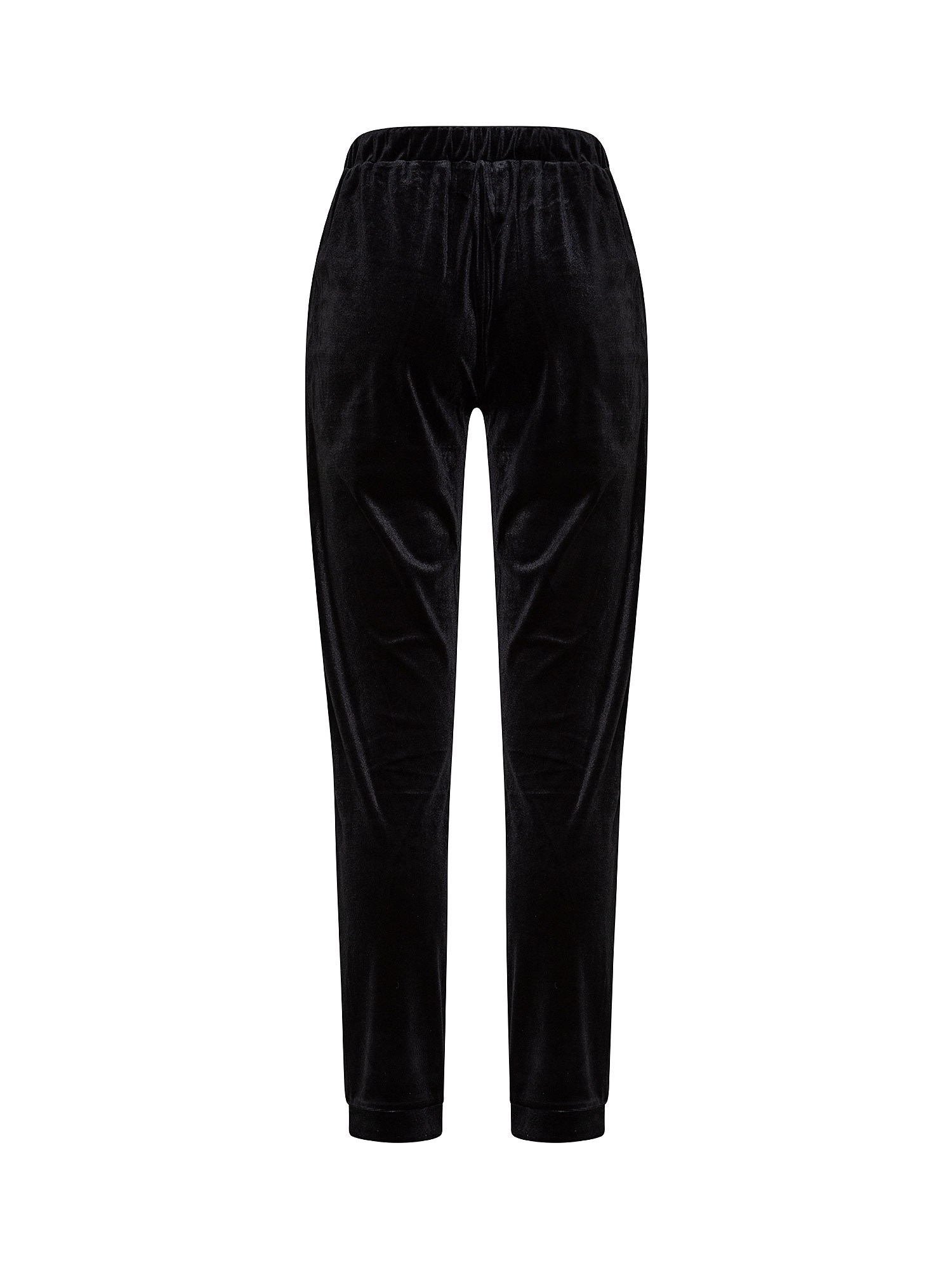 chenille trousers, Black, large image number 1
