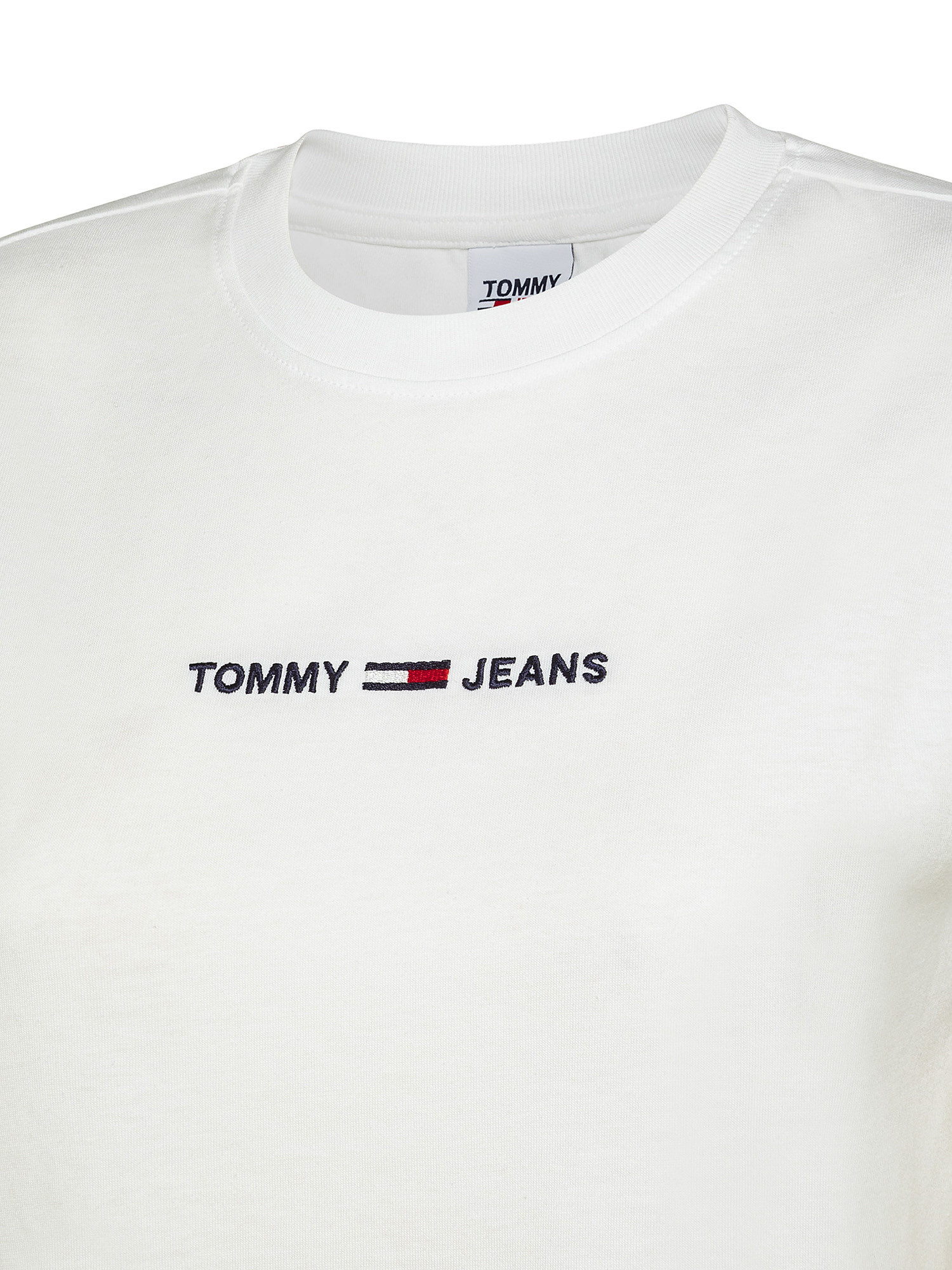 T-shirt con logo ricamato, Bianco, large image number 2