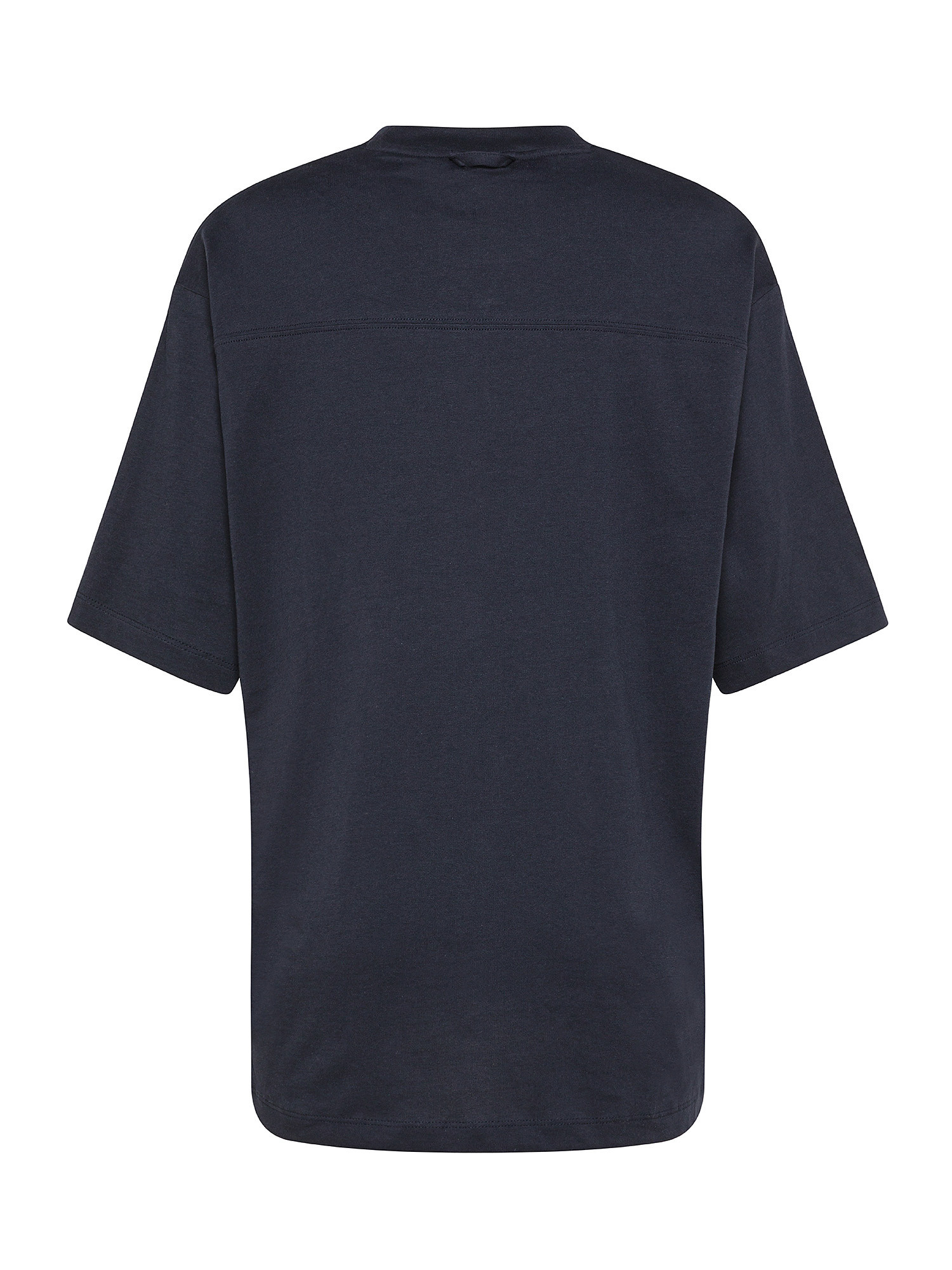 Armani Exchange - T-shirt girocollo in cotone, Blu scuro, large image number 1