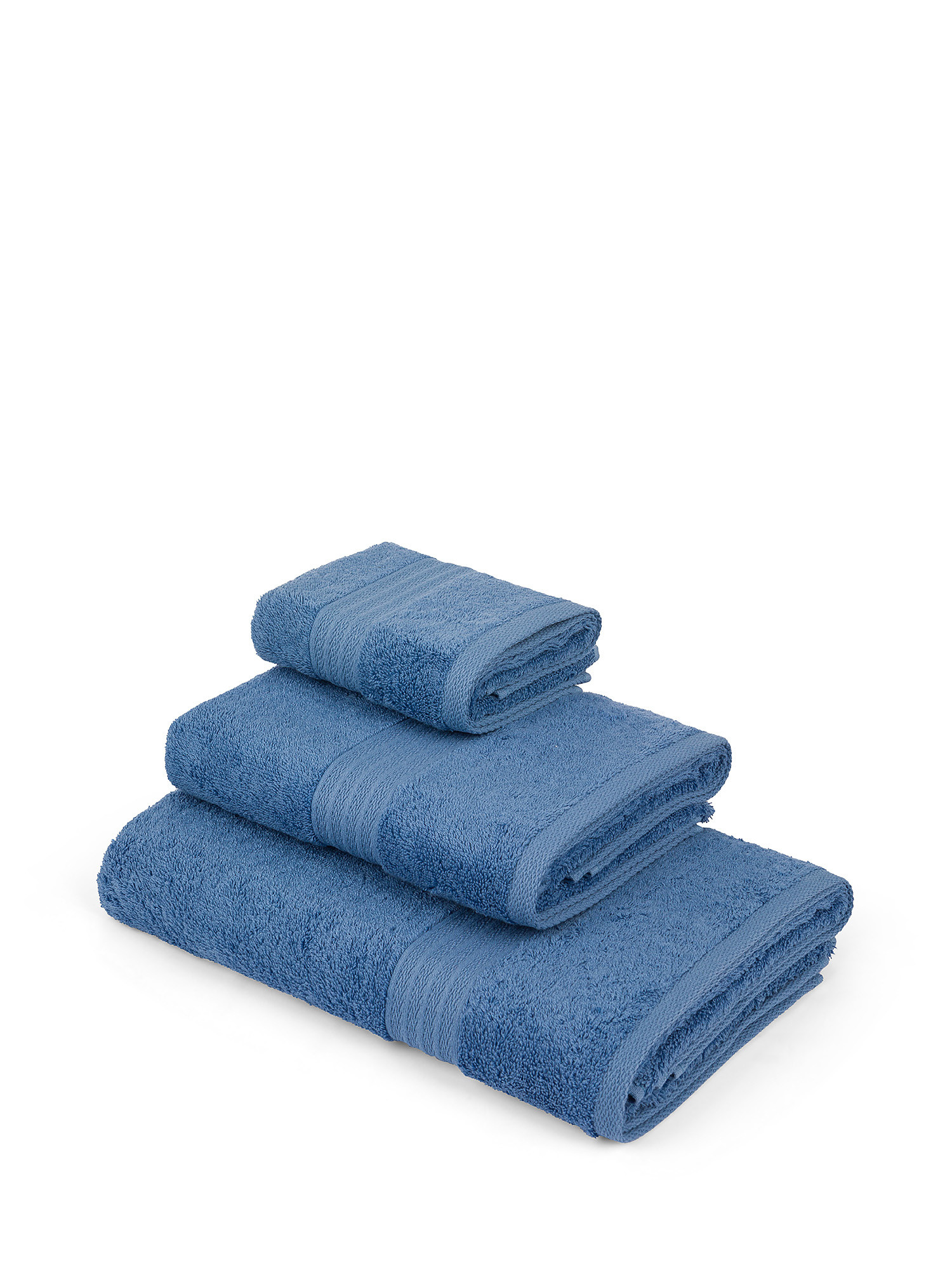 Zefiro solid color 100% cotton towel, Light Blue, large image number 0
