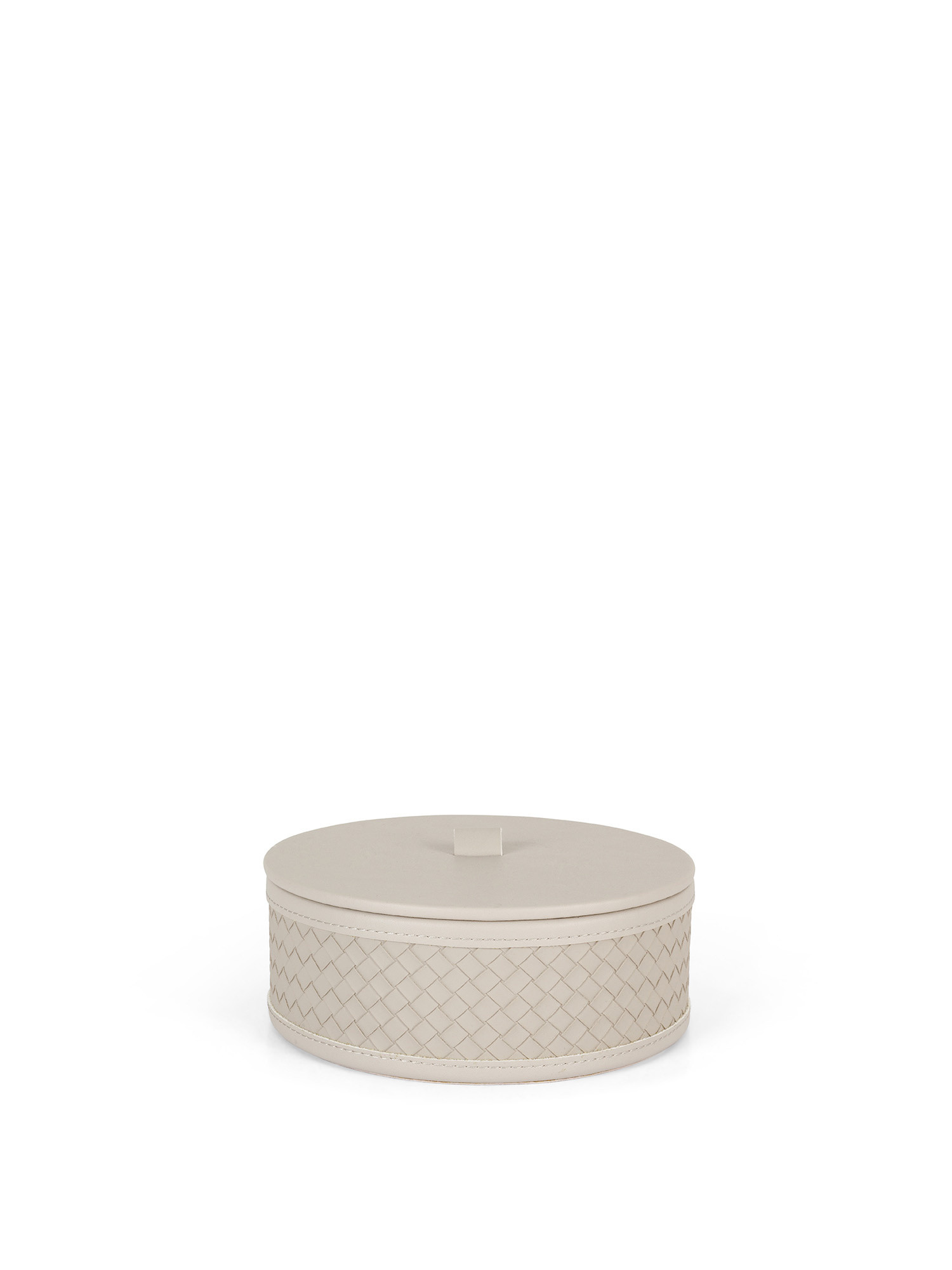 Round jewelry box, Beige, large image number 0