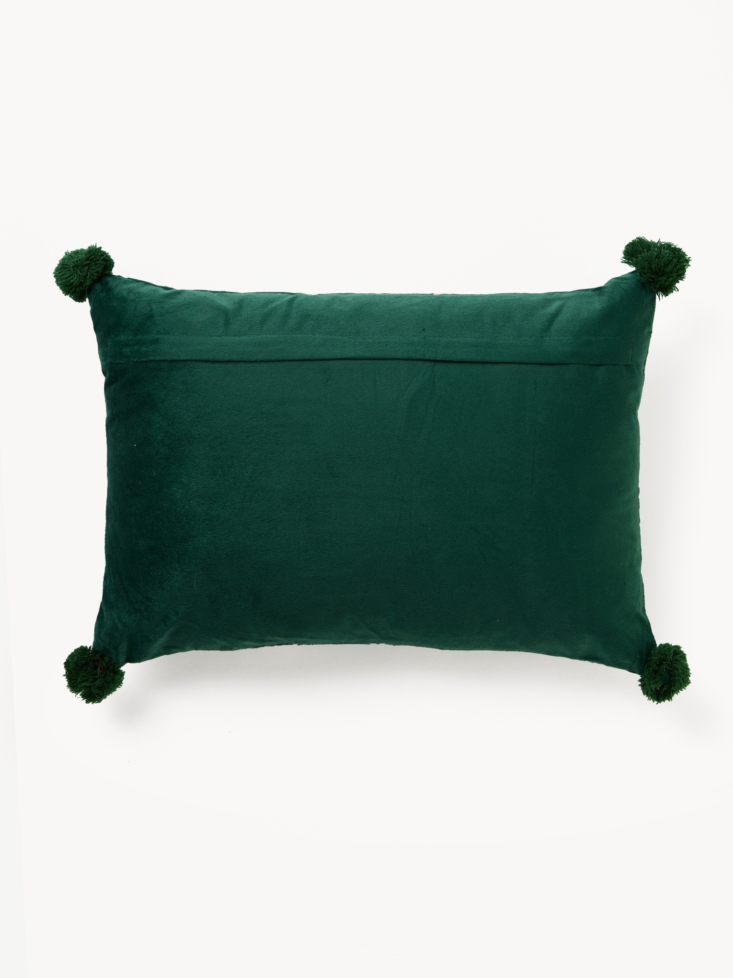 Velvet cushion 35x50cm, Green, large image number 1