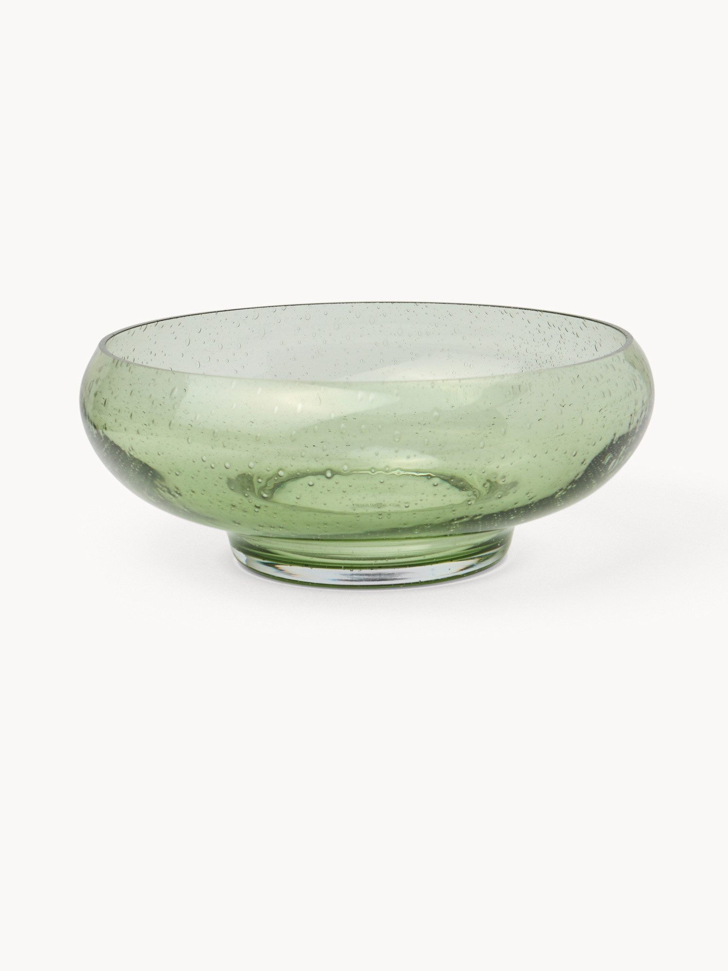 Paste-colored glass bowl, Green, large image number 0