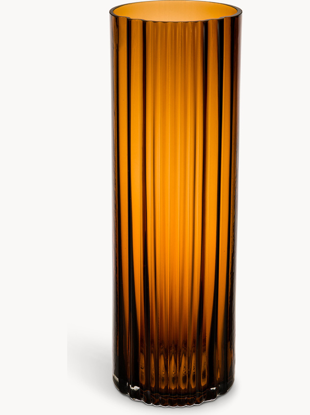 Colored glass vase