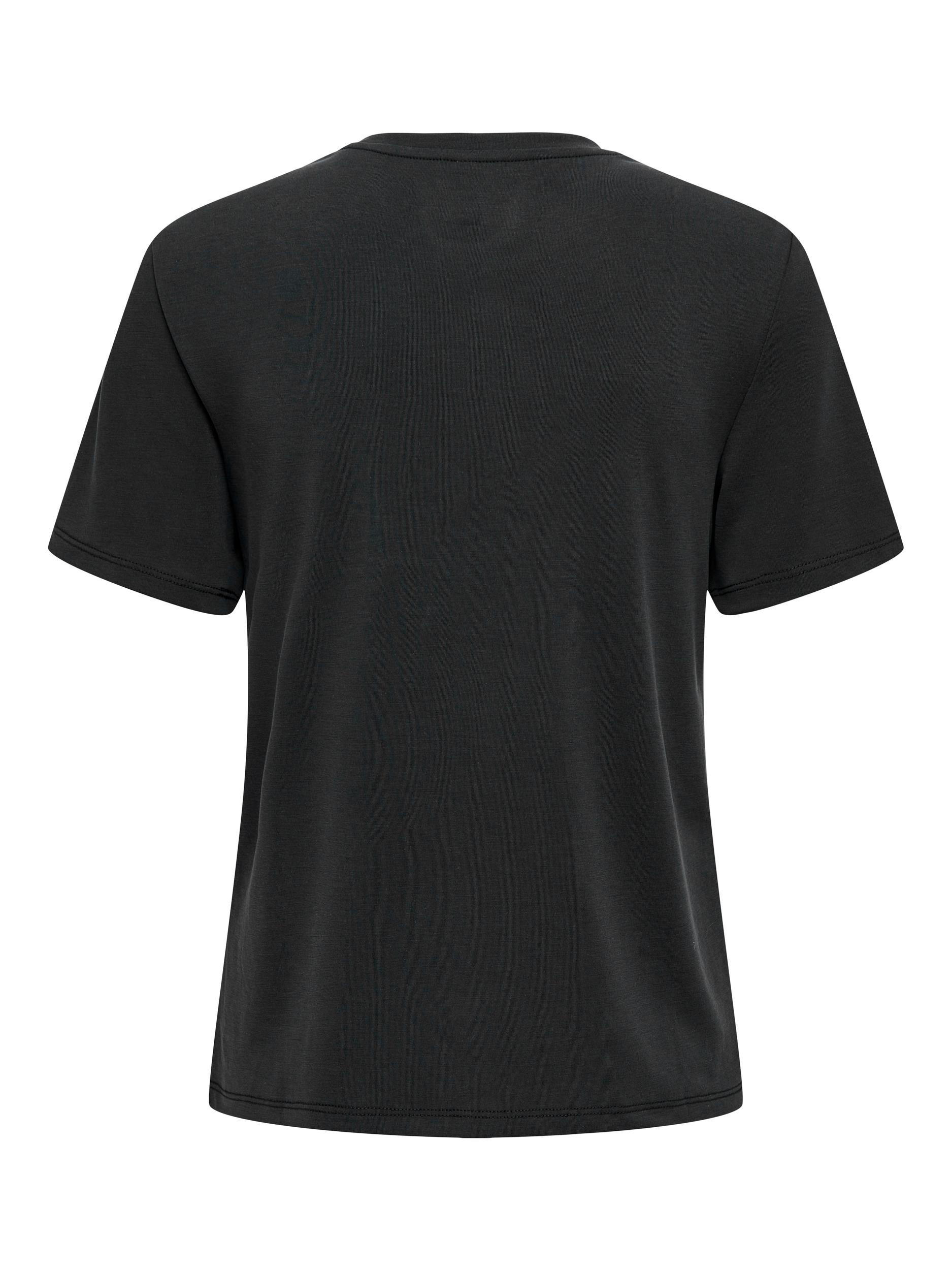 Only - Regular fit T-shirt with print, Black, large image number 1