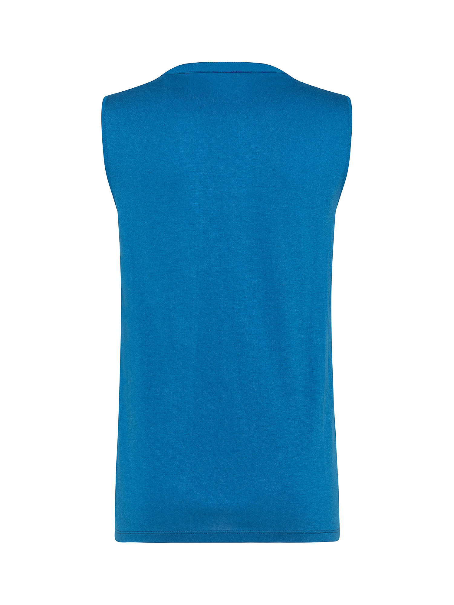 Morbida blusa senza maniche, Azzurro, large image number 1