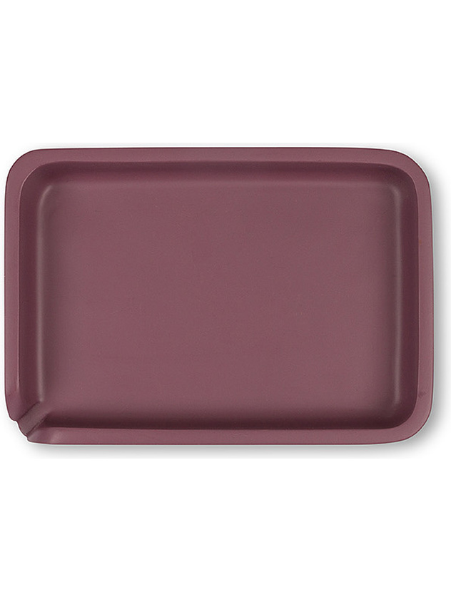 Solid color polyresian soap holder