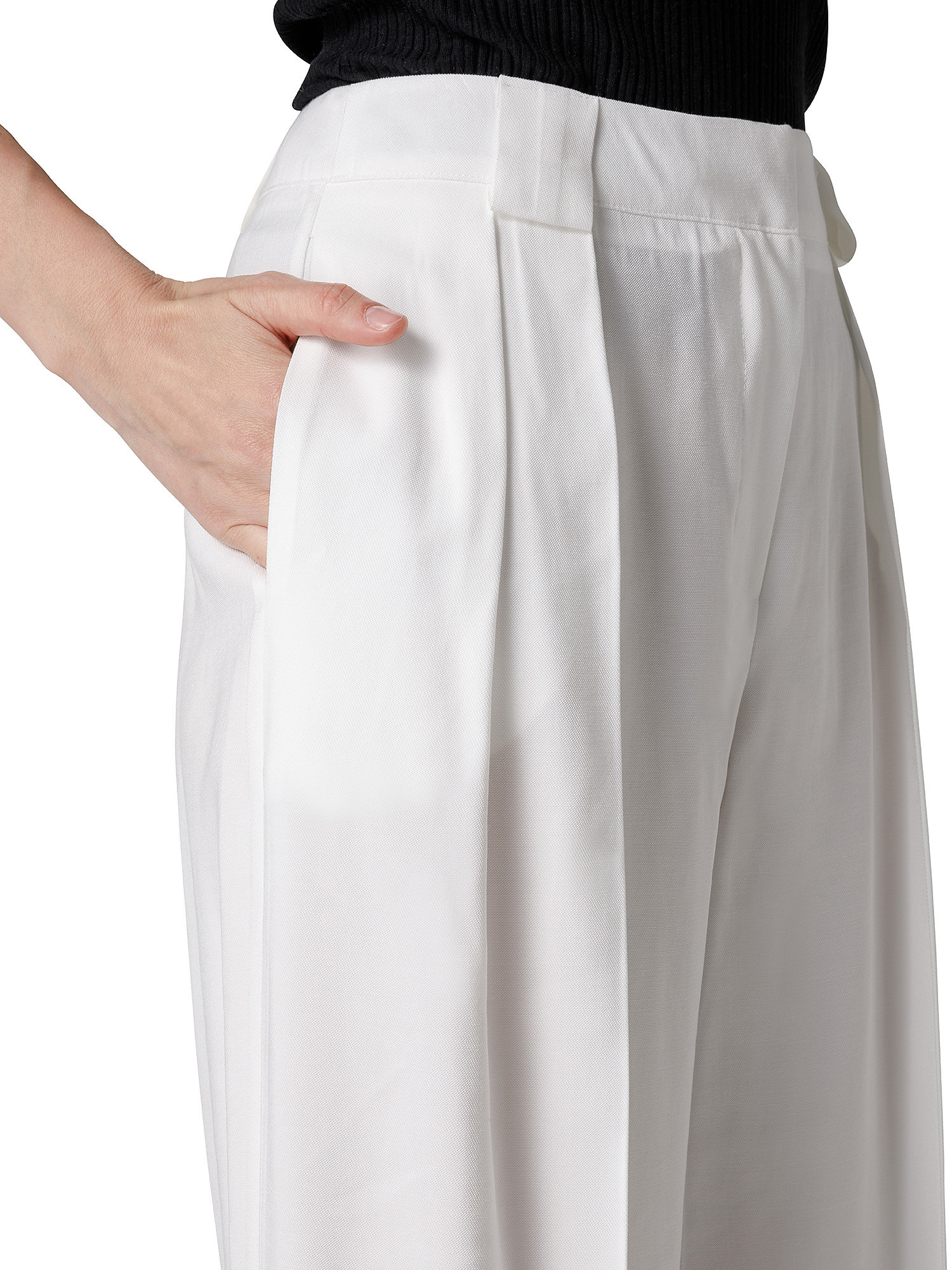 Pantalone, Bianco, large image number 4