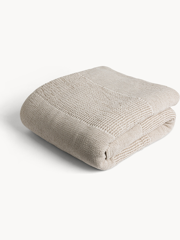 Copriletto in puro cotone stonewashed