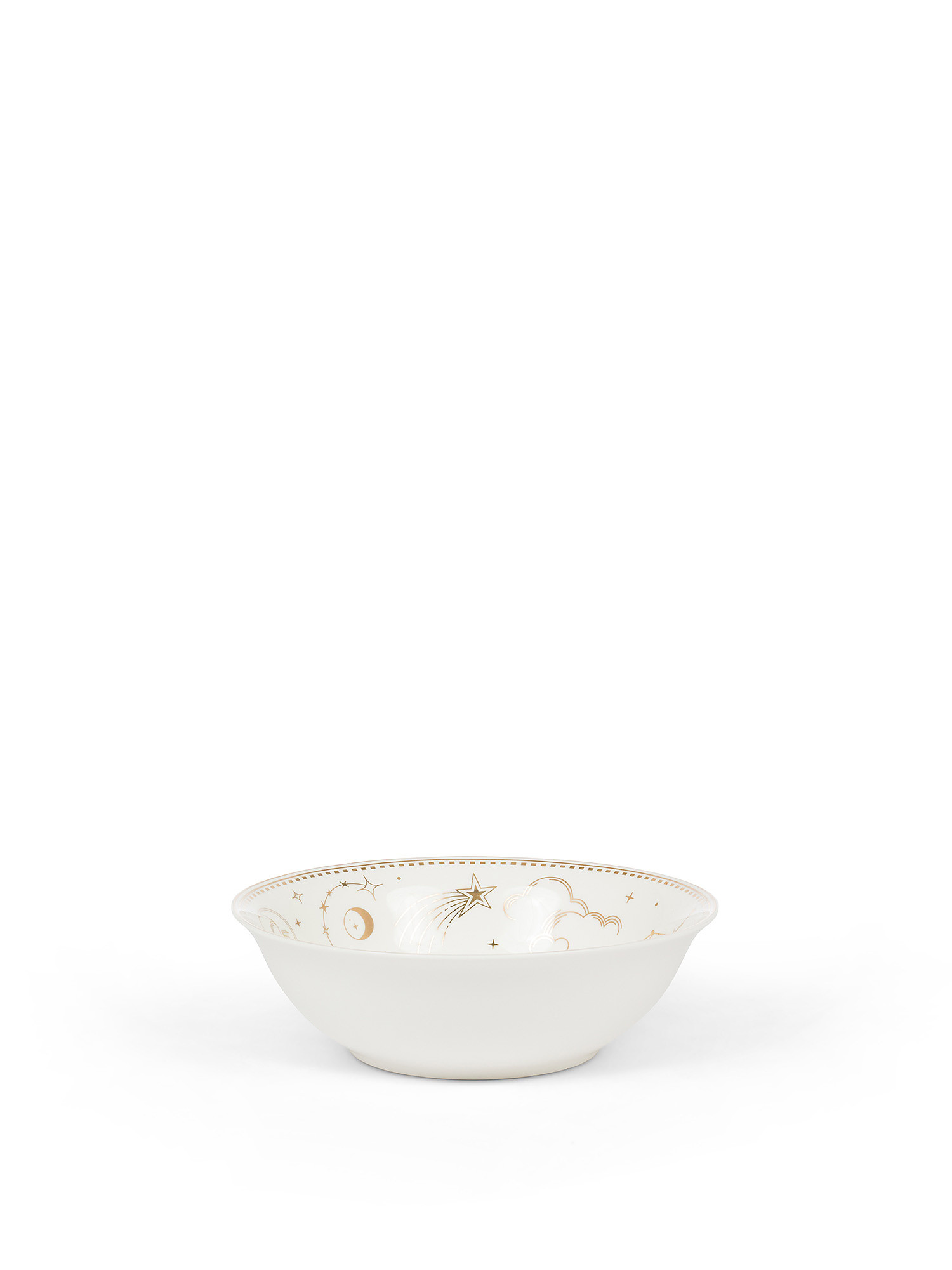Insalatiera new bone china astrology, Bianco, large image number 0