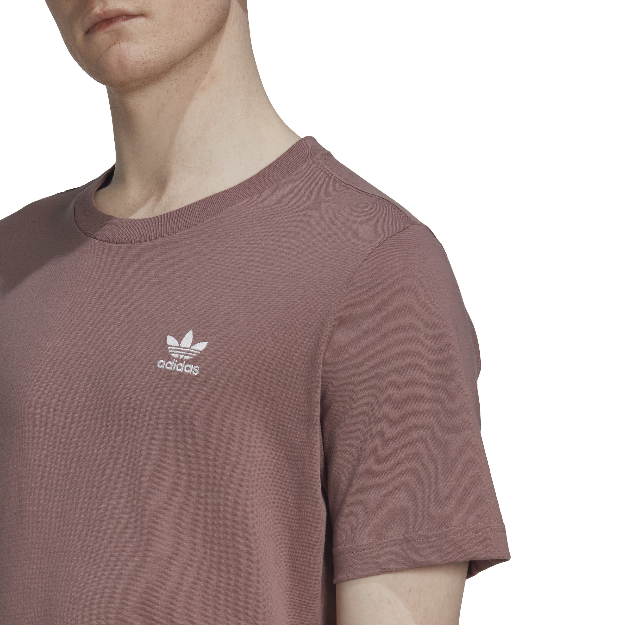 Adidas - T-shirt girocollo con logo, Rosa antico, large image number 2