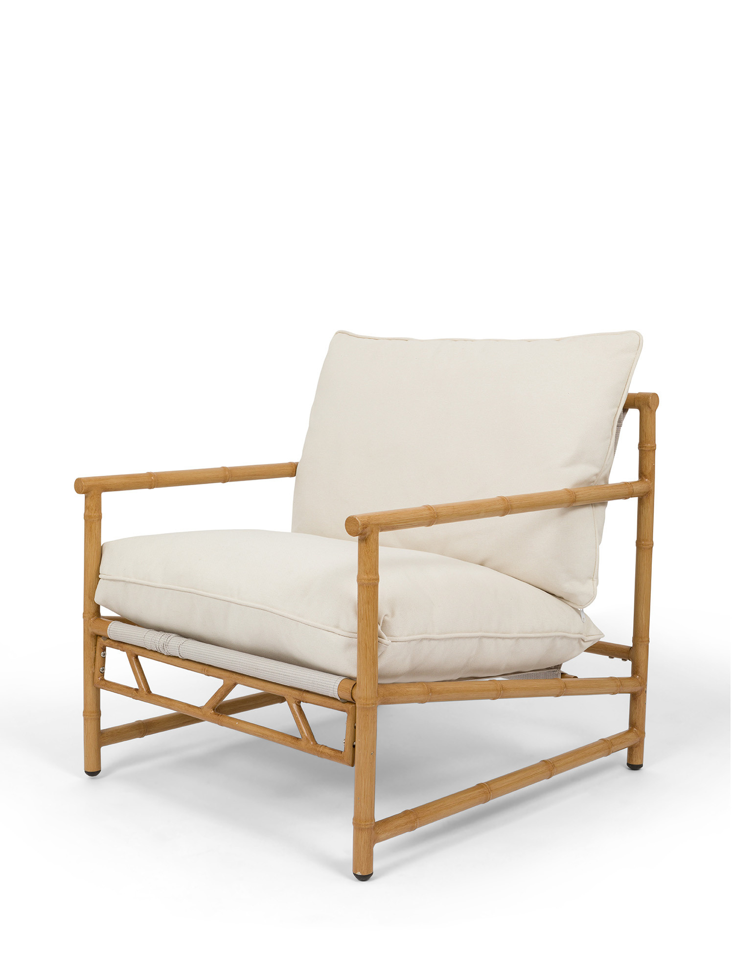 Natural - outdoor armchair, White, large image number 0