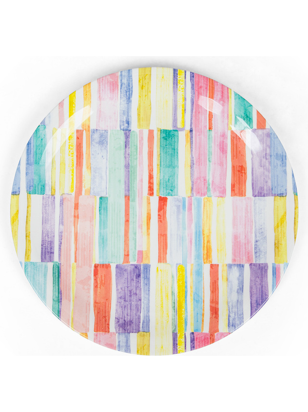 Piatto piano melamina multicolor