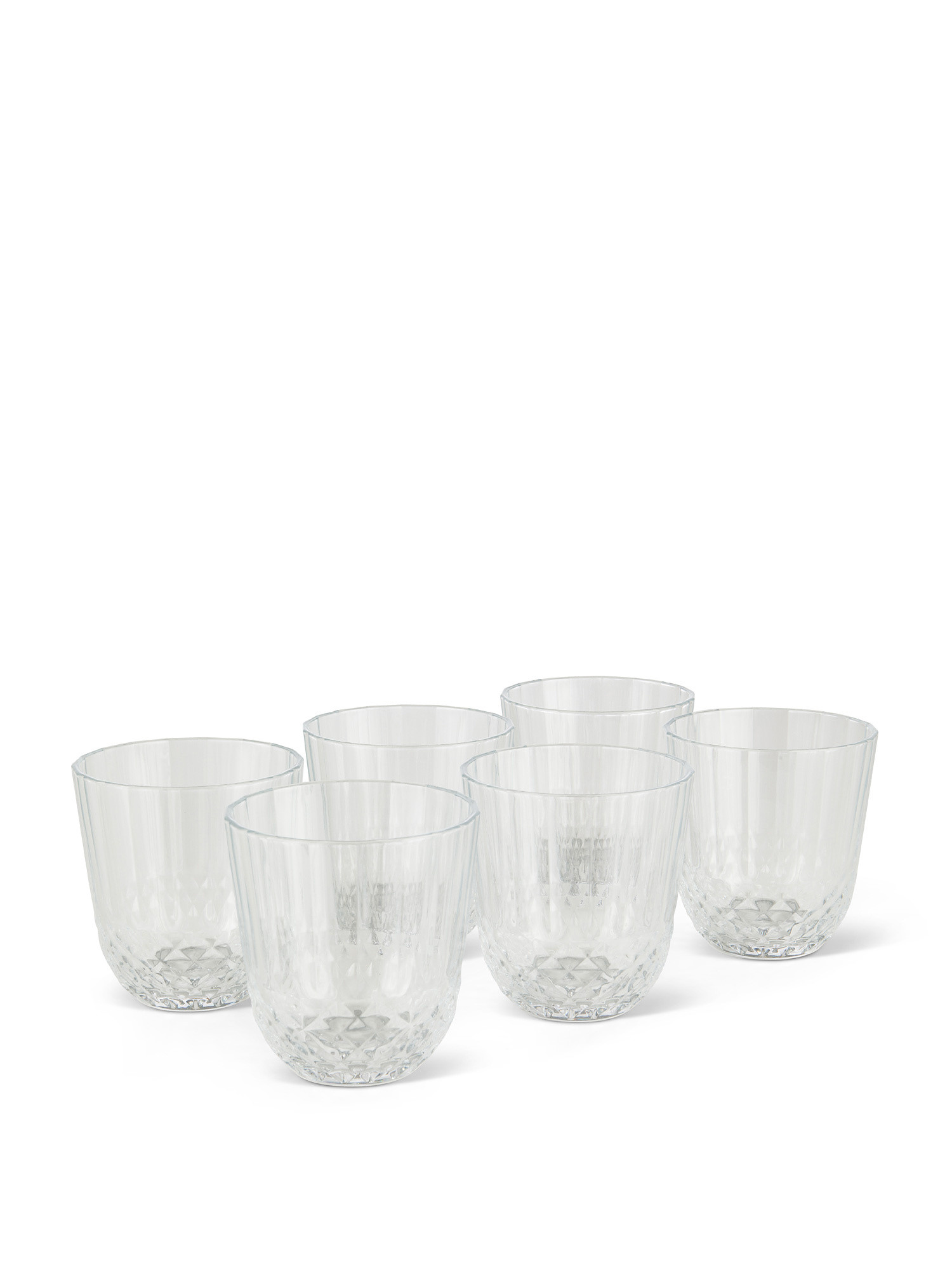 Set of 6 glasses in Diony glass, Transparent, large image number 0