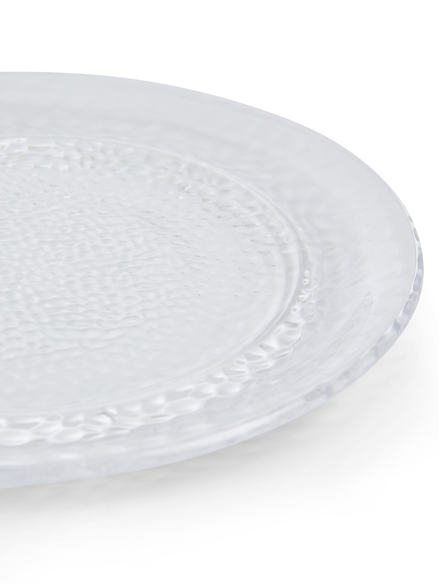 Transparent plastic fruit plate, Transparent, large image number 1