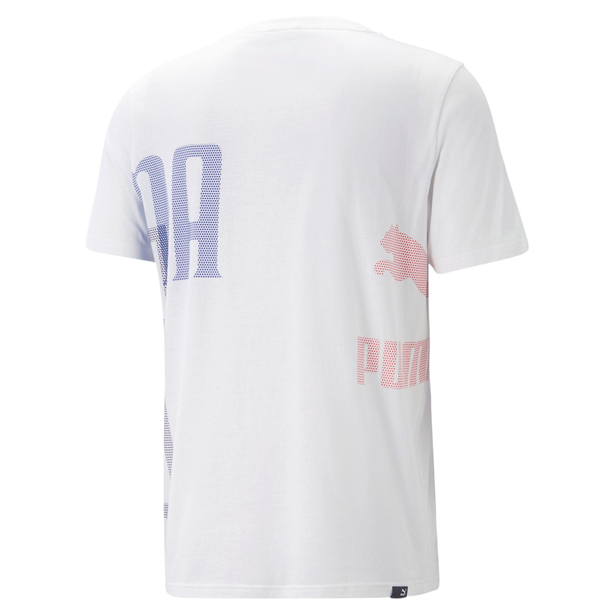Puma - T-shirt in cotone con logo, Bianco, large image number 1