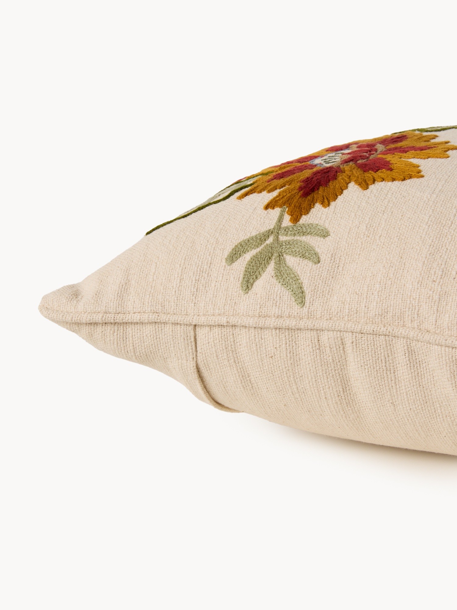 Floral embroidered cushion 45x45cm, Multicolor, large image number 2