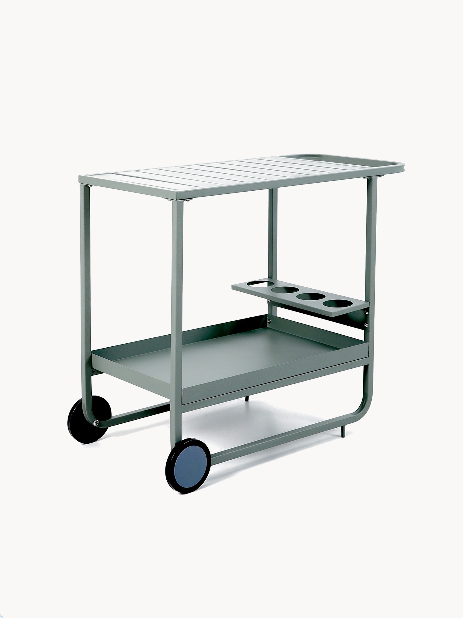 Carrellino bar da esterno, Verde oliva, large image number 2