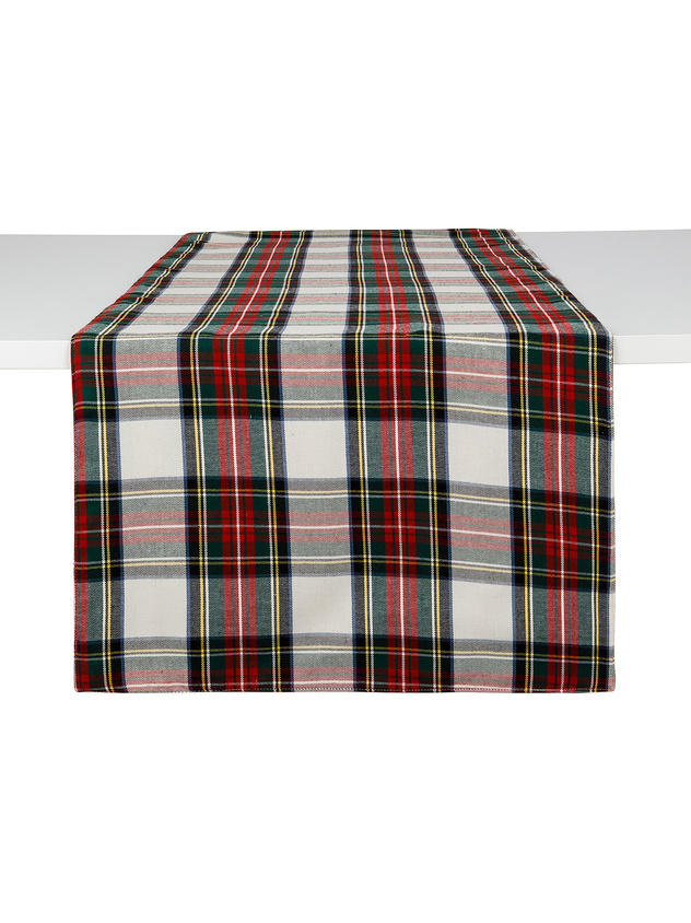 Runner twill di cotone tartan
