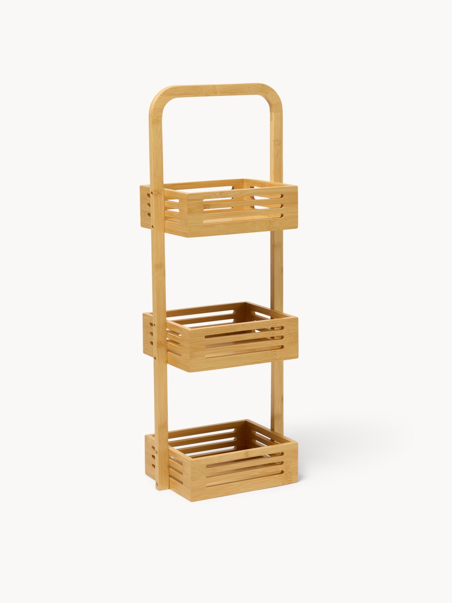 Mobiletto in bamboo, Beige, large image number 0