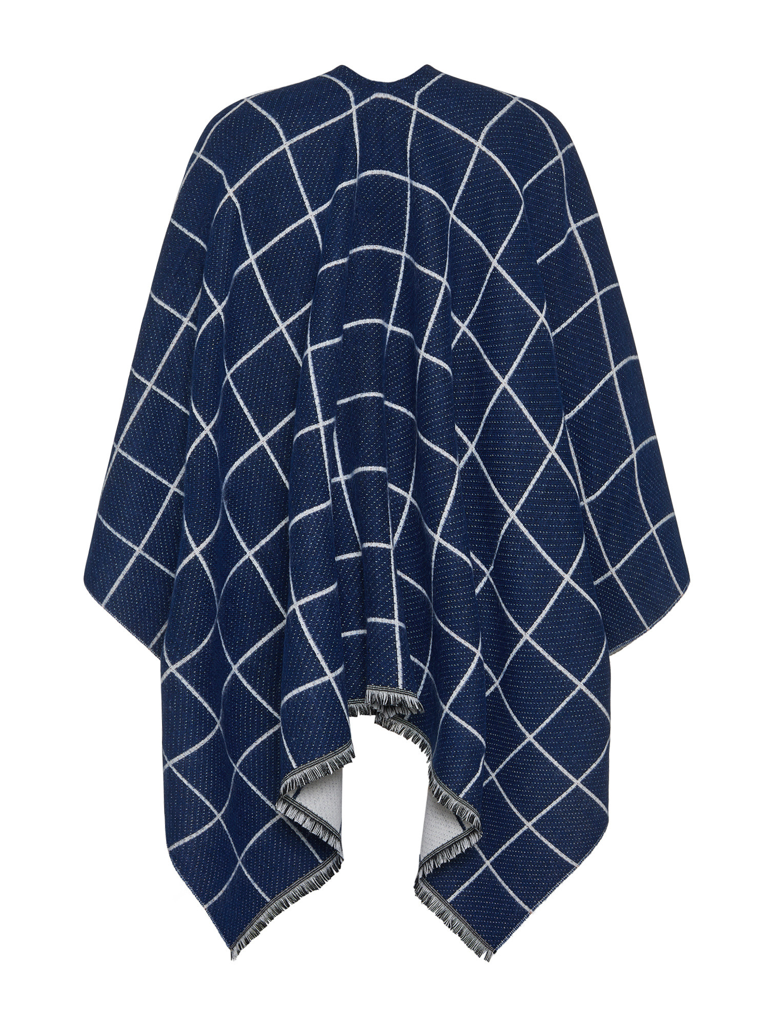 Koan - Checked cape, Blue, large image number 1