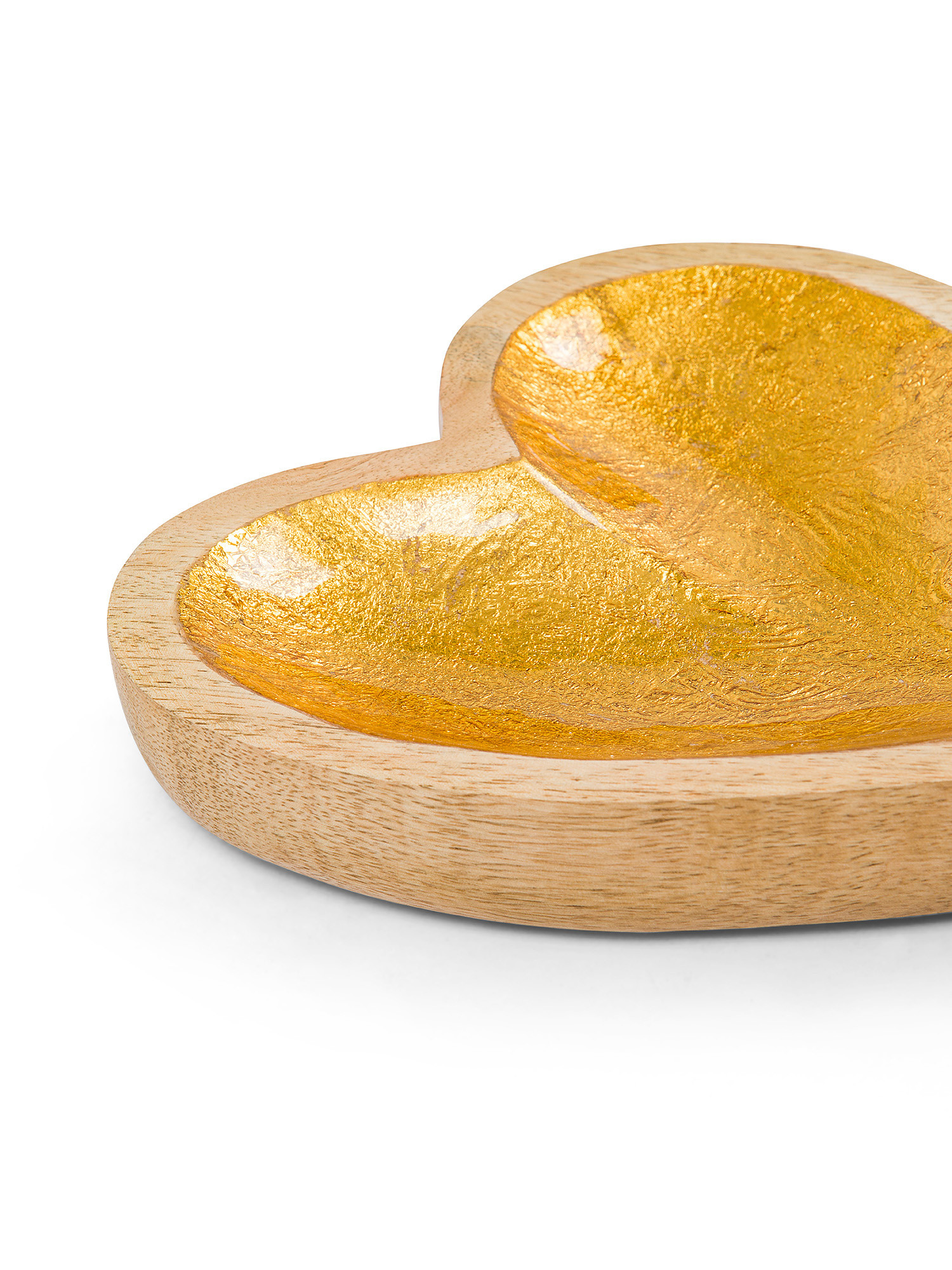 Heart-shaped mango wood plate, Beige, large image number 1