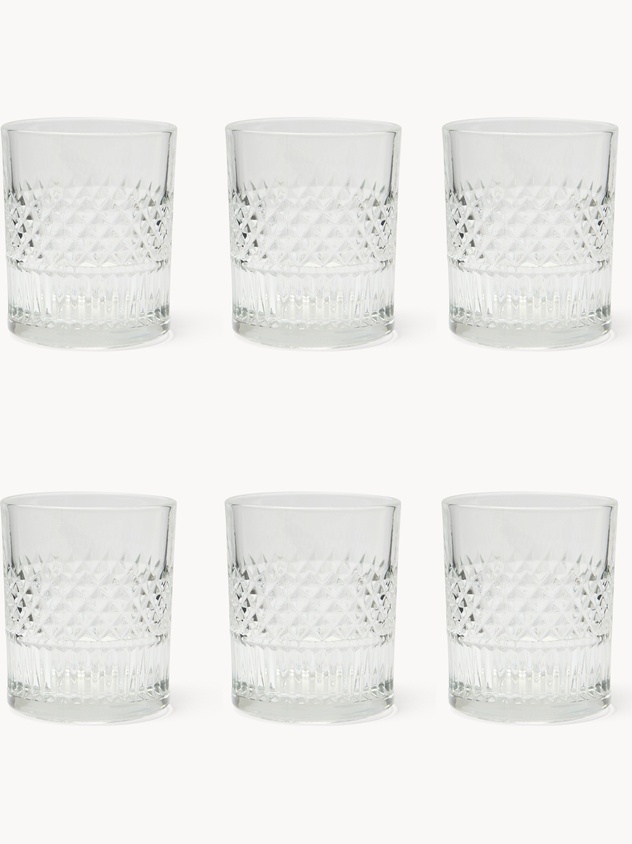 Set of 6 Beverly glasses