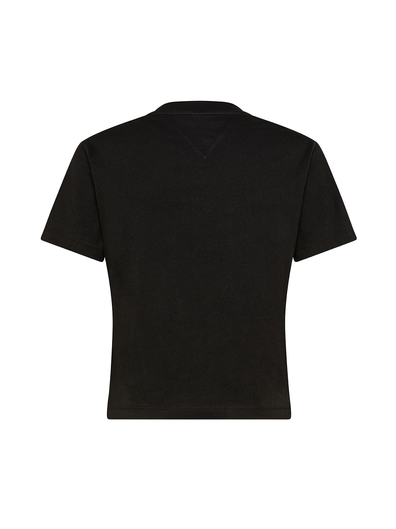 T-shirt con logo ricamato, BLACK, large image number 1