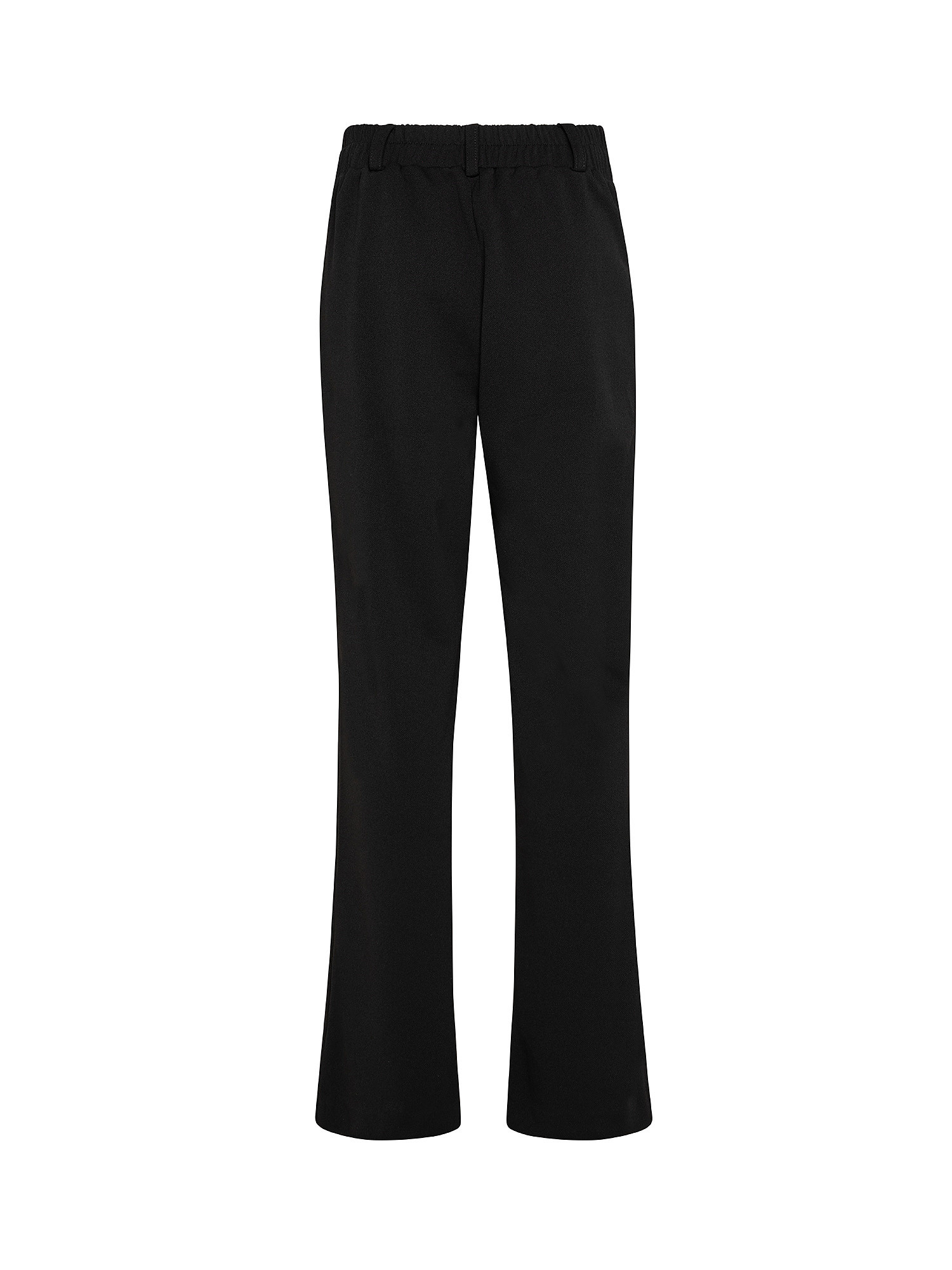 Trousers with elastic, Black, large image number 1