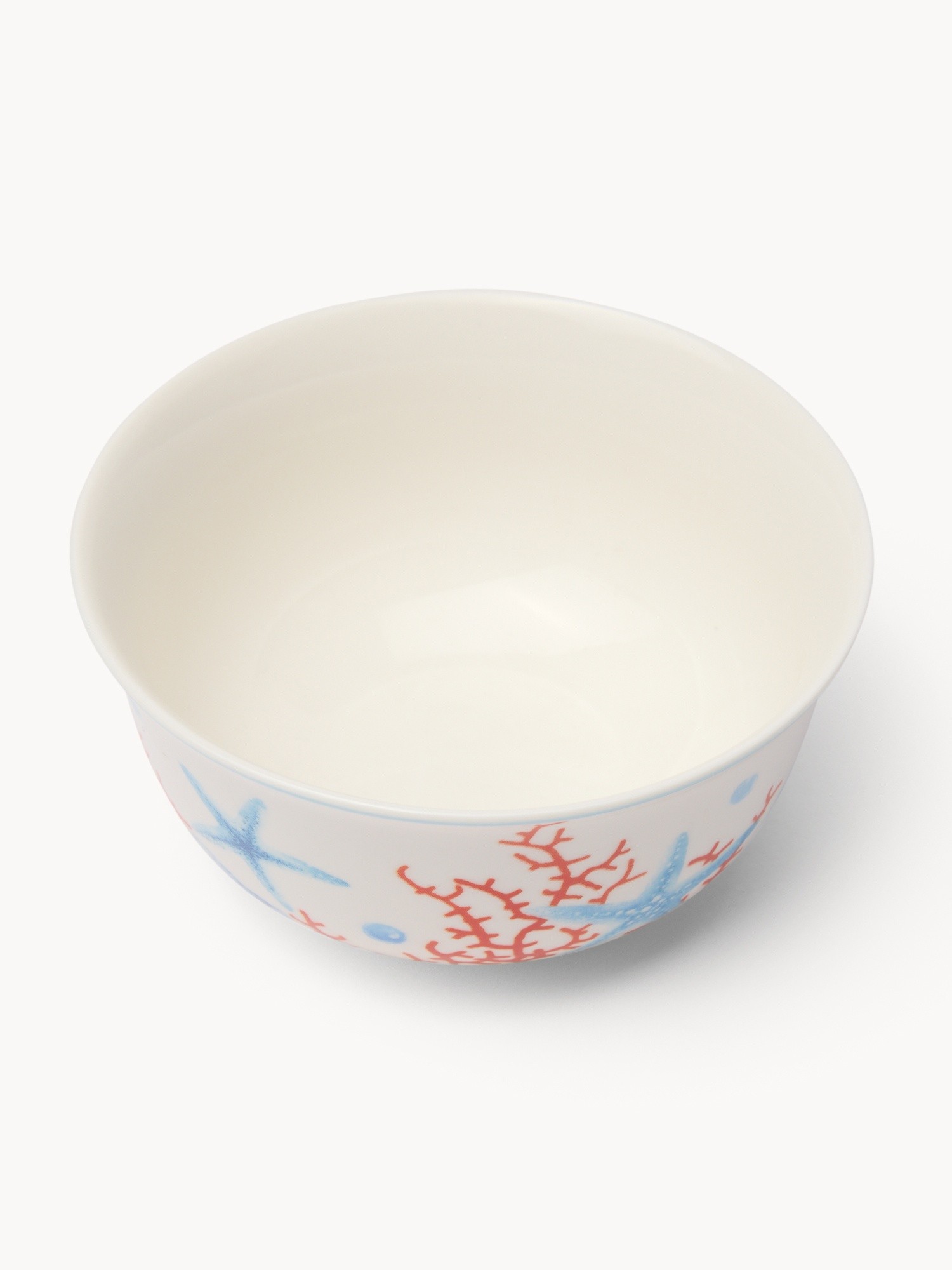 New Bone China Bowl with Marine Decor - Introductory Price, Bianco/Azzurro, large image number 1