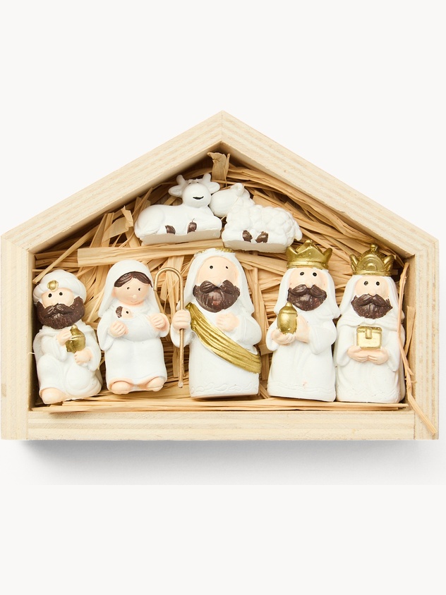Nativity Scene Set with House