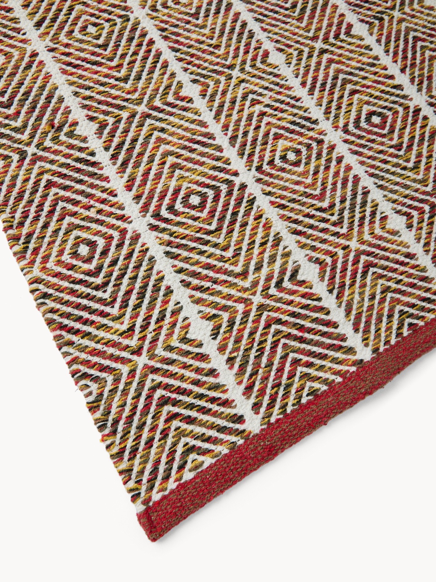 Tappeto da cucina in misto cotone motivo geometrico - Prezzo di lancio, Multicolor, large image number 1