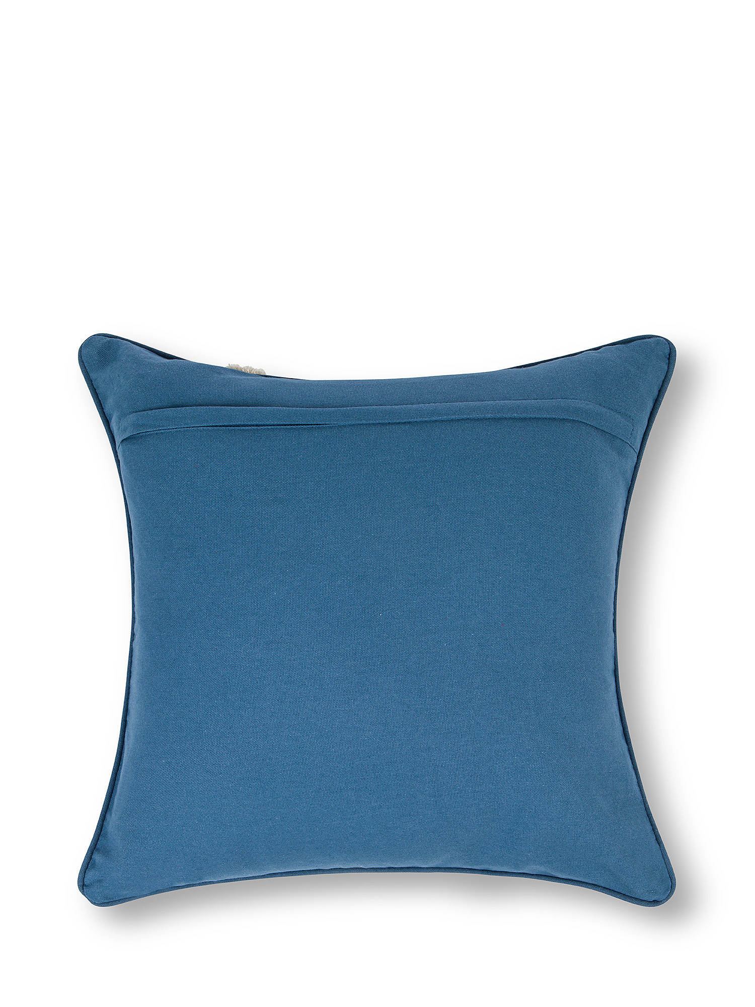 45x45 cm cushion with applications and embroidery, Blue, large image number 1