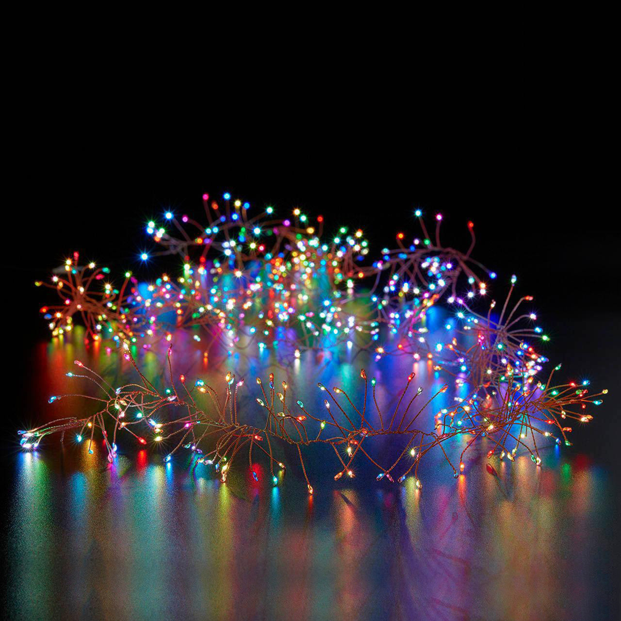 Catena luminosa 500 mini led luce multicolor, Multicolor, large image number 1