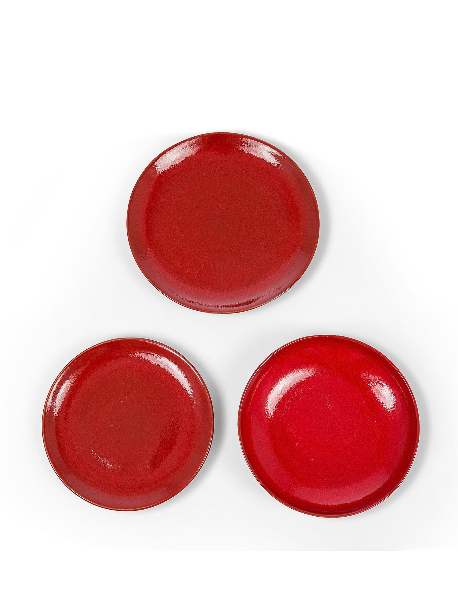 Antique effect ceramic fruit plate, Red, large image number 2
