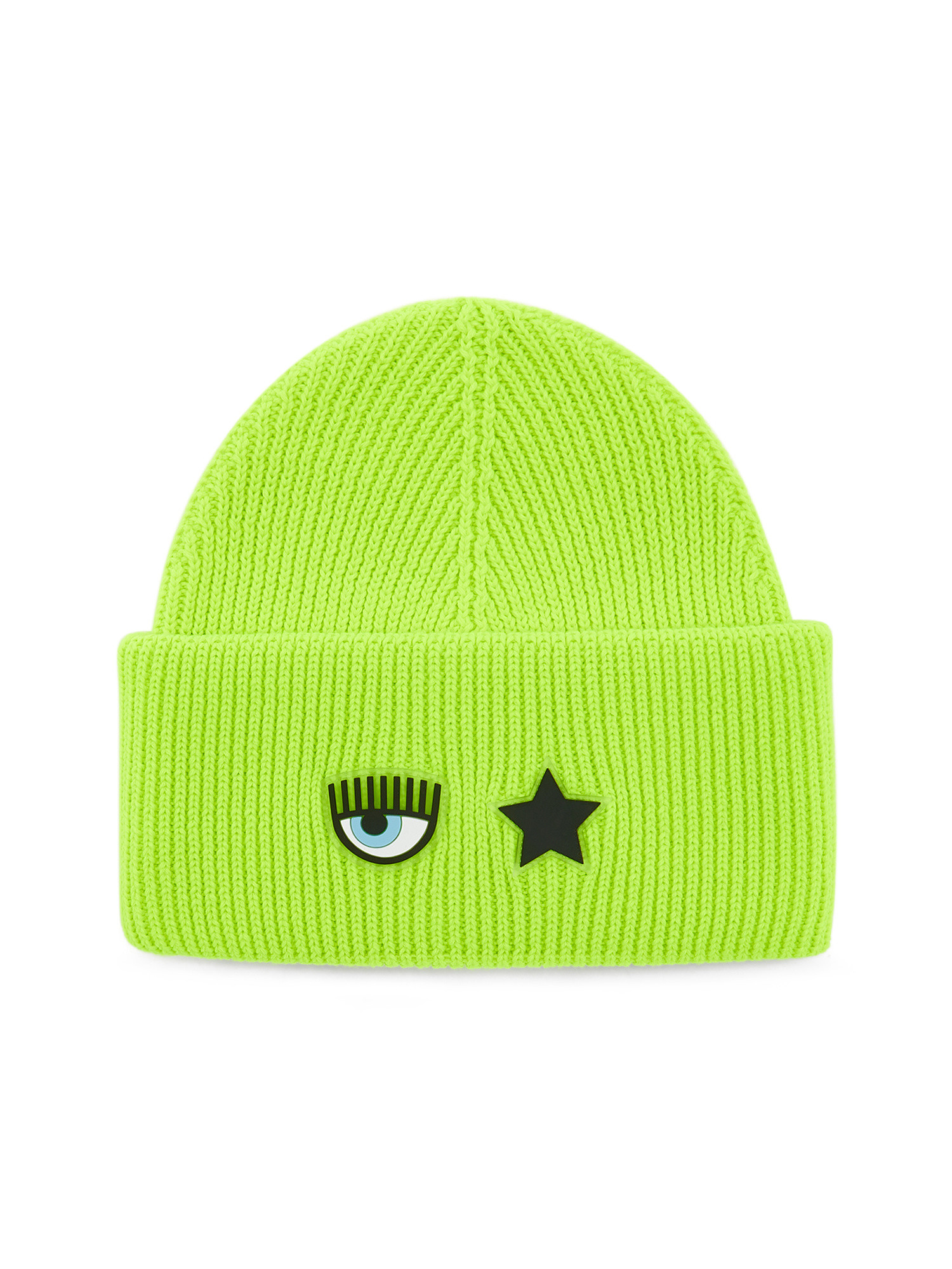 Chiara Ferragni - Beanie hat with Eye Star logo, Green, large image number 0