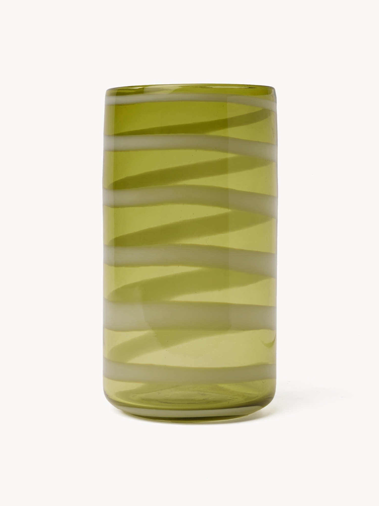 Vaso in vetro colorato in pasta, Verde, large image number 0