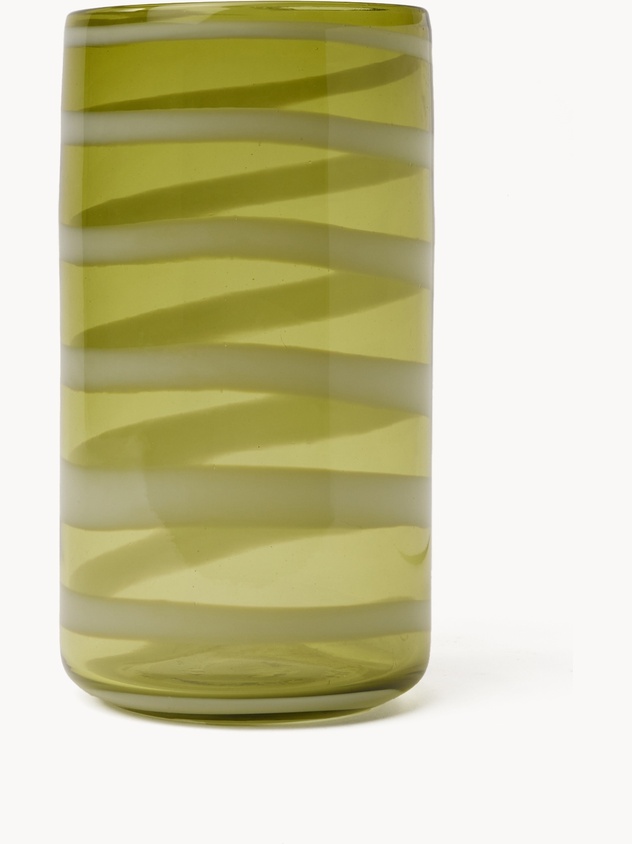 Vaso in vetro colorato in pasta