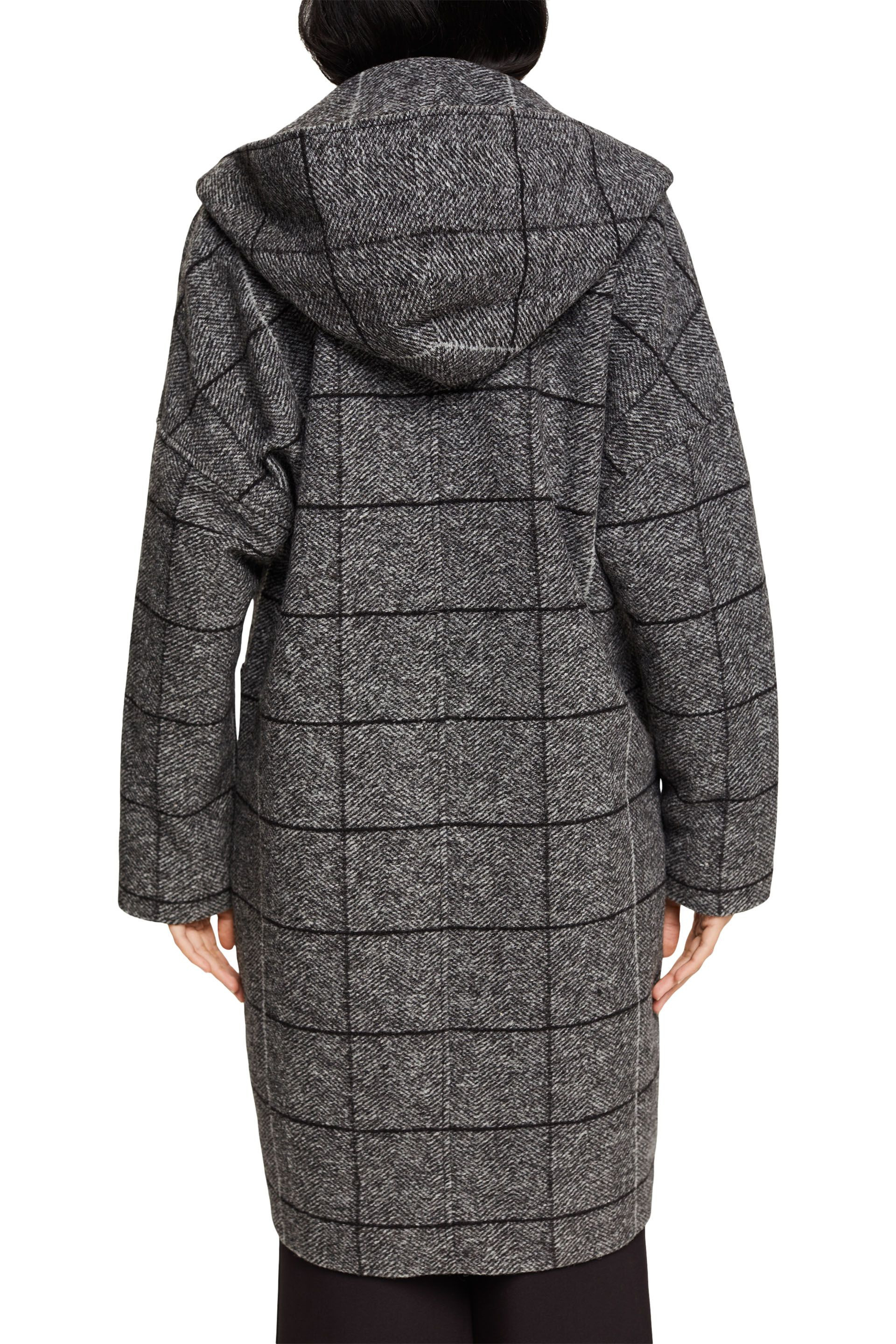 Hooded coat, Dark Grey, large image number 2