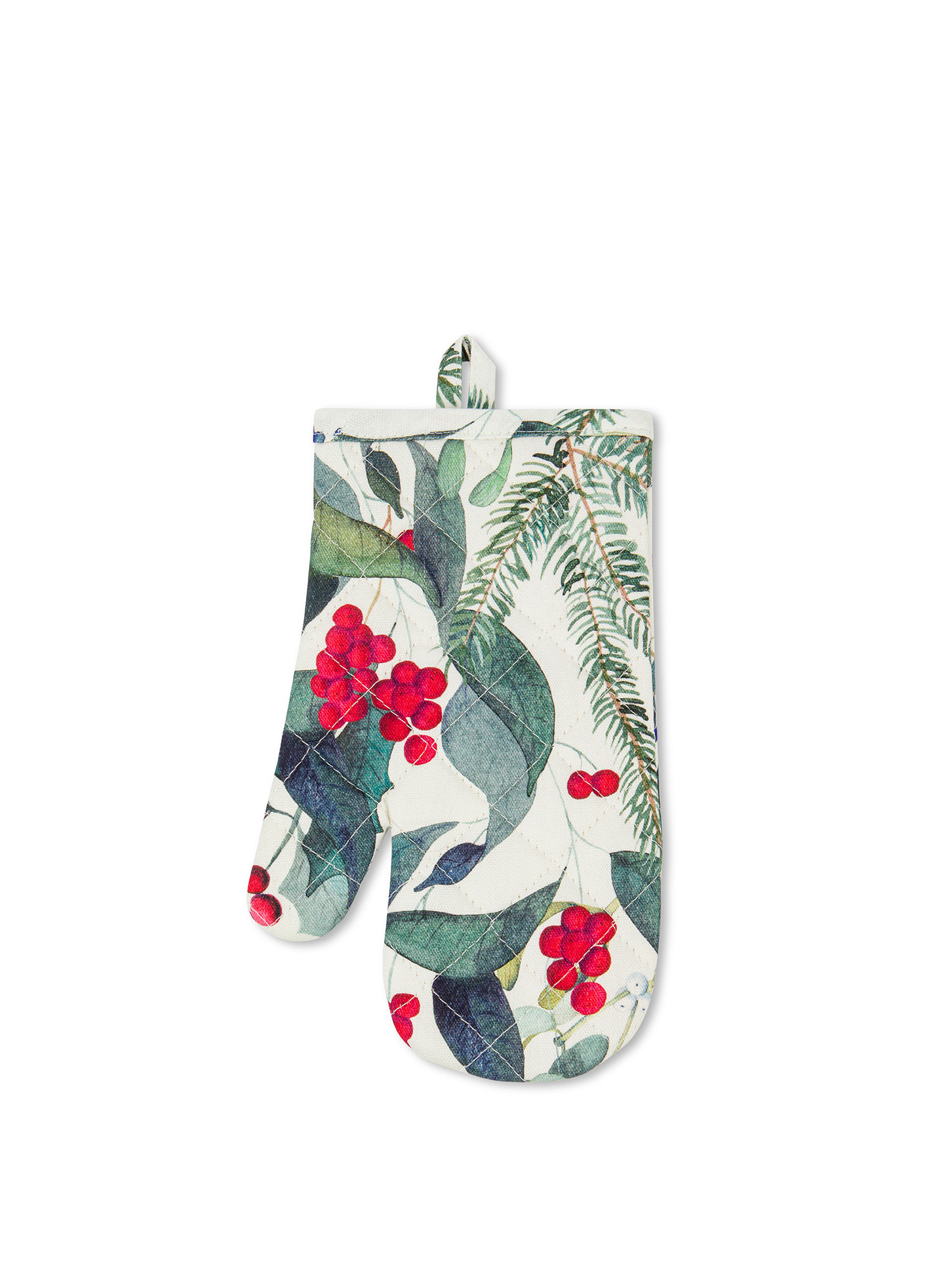Guanto da cucina panama di cotone agrifoglio, Verde, large image number 0